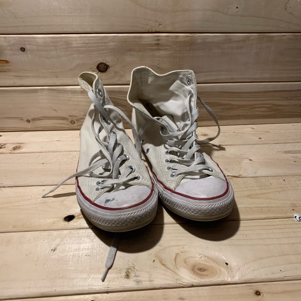 High top white Converse